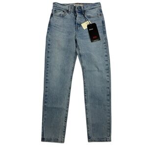 NWT Levi's Premium Denim Wedgie Denim Blue Jeans Button Fly Stretch Sz 24 $98